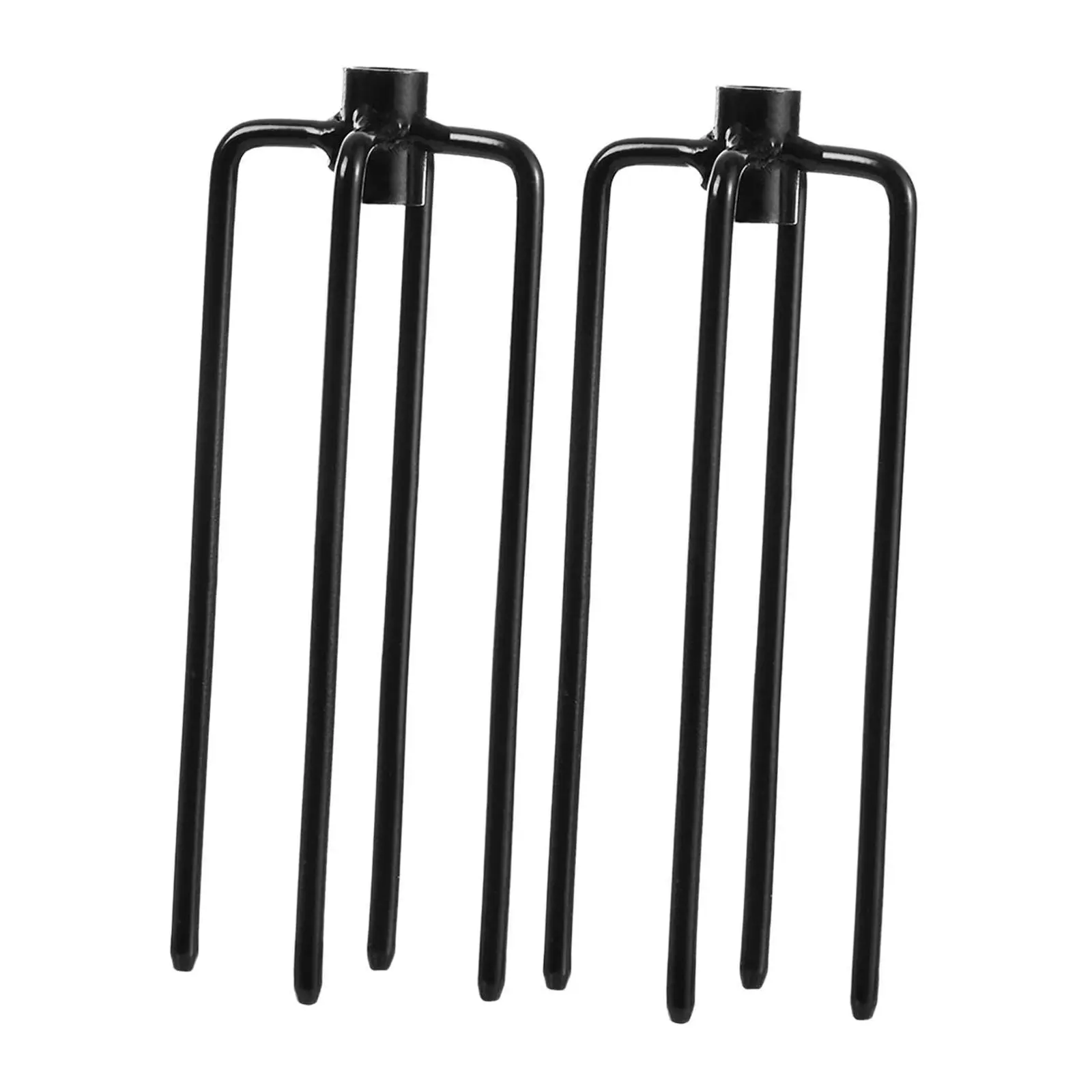 2x LED Grow Lamp Light Bracket Base Stakes Easy Installation Multifunctional Pole Stabilizer Stand for Lantern Bird Feeder Pole