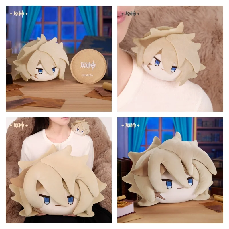 

Genshin Official Varka Big Head Magnetic Plush Toy Soft Stuffed Plush Pillows Home Decoration For Collection Decoration