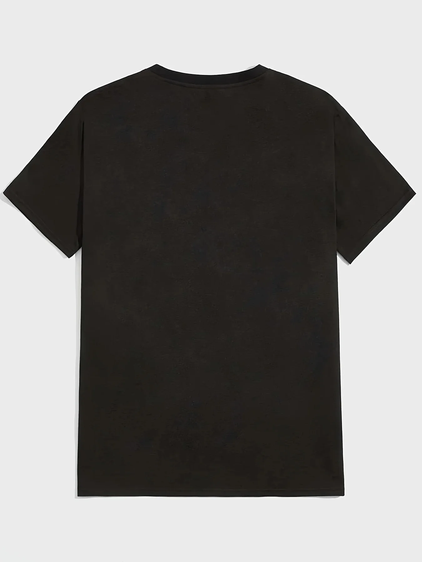 „Merry“ Lässiges Herren-T-Shirt, Cartoon-Weihnachtsmütze mit grafischem Rundhalsausschnitt