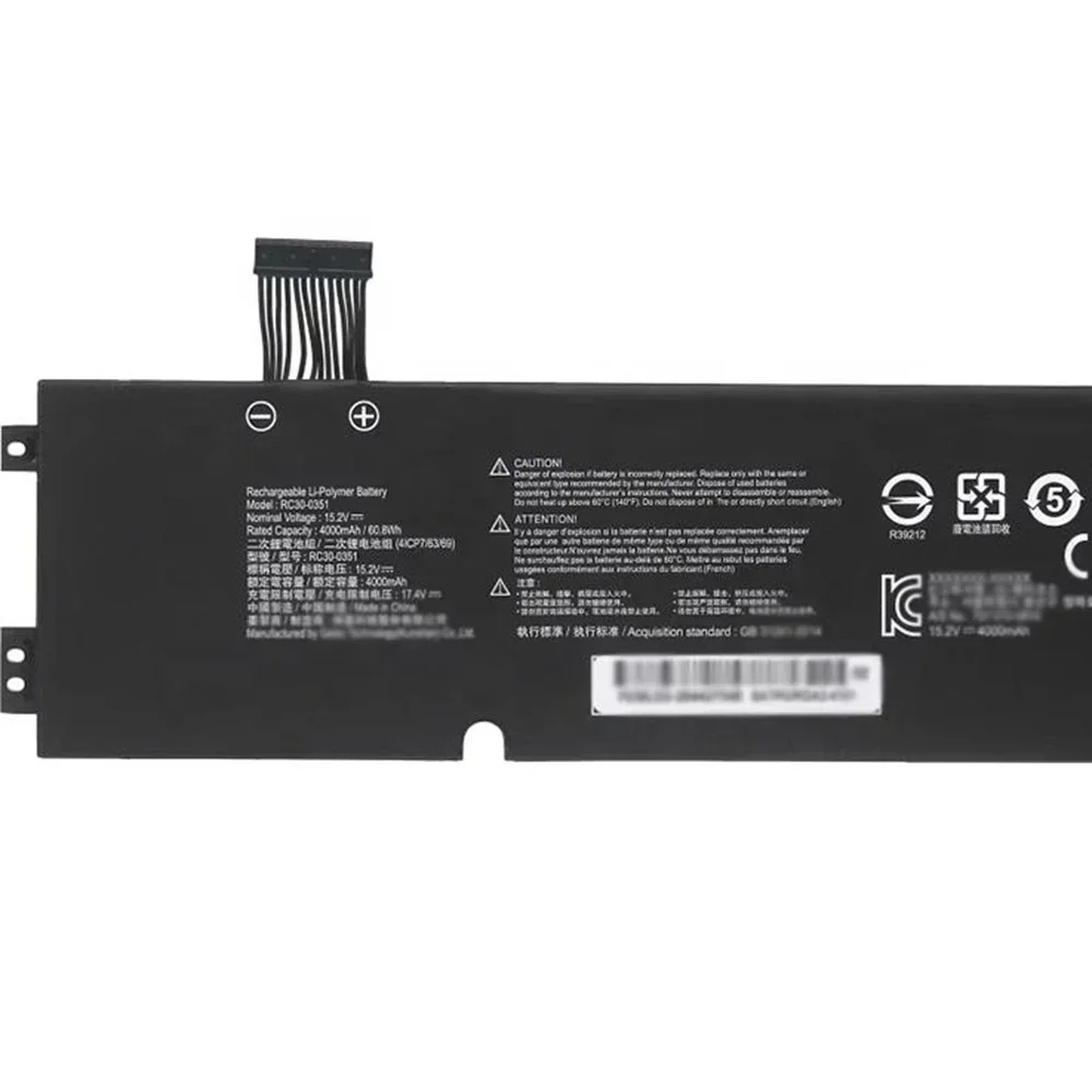 RC30-0351 15,2 V 60,8 Wh Laptop-Akku für Razer Blade 15 Base 2021 RZ09-0369x 4ICP7/63/69 usw.