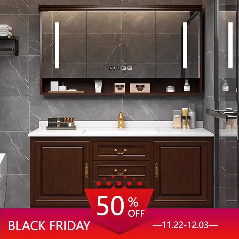 Cabinet Mirror Bathroom Sinks Mirrors Sink Base Space Saving Corner Wall Pharmacy Storage Shelf Double Washbasin mobile bagno