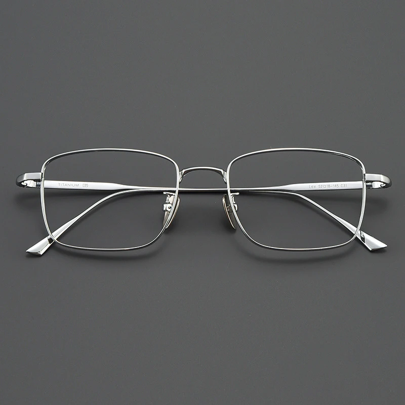 Xbora Men's Ultra-Light Pure Titanium Glasses Frame Business Square Flexible Optical Women's Prescription Eyelasses 1908 image 3