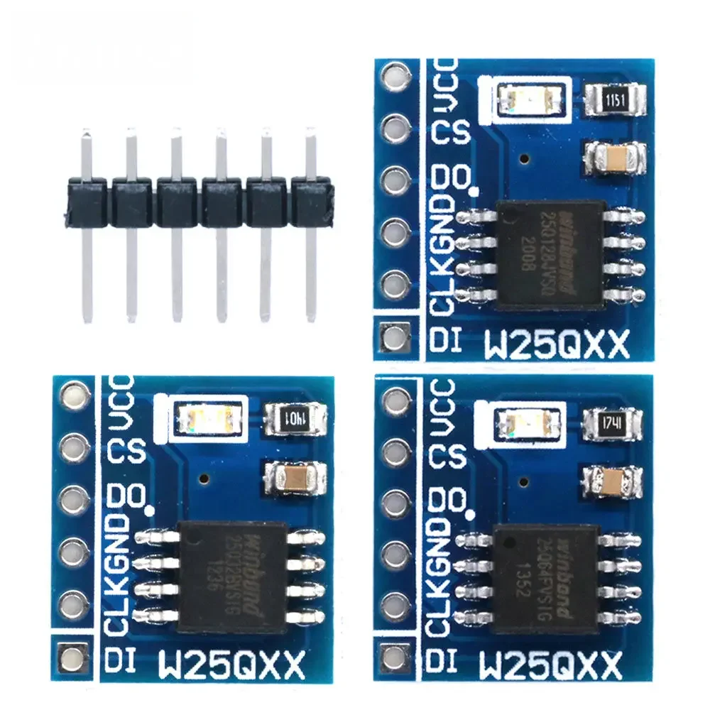 W25Q32 32Mbit / W25Q64 64Mbit / W25Q128 128Mbit 8MByte Módulo de almacenamiento FLASH interfaz SPI código BV FV STM32