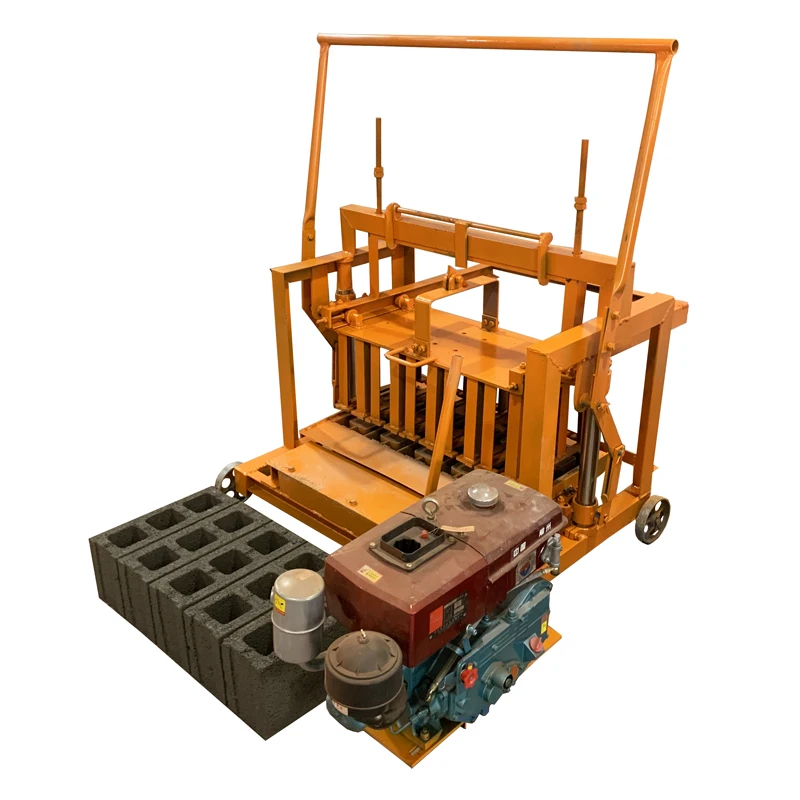 مصنع الديزل آلة صنع الطوب المجوف الصغيرة الرمال الخام المحمول آلة تصنيع الطوب الصغيرة #2