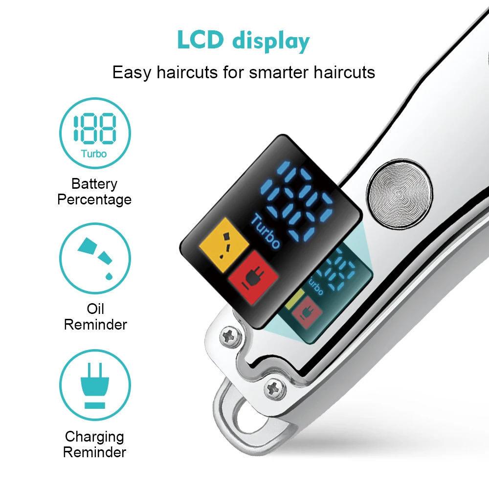 HYN-008 Haarschneidemaschine, elektrischer Haarschneider, wiederaufladbare USB-Haarschneidemaschine für professionelle Friseursalon, Stylisten oder Zuhause für Kinder