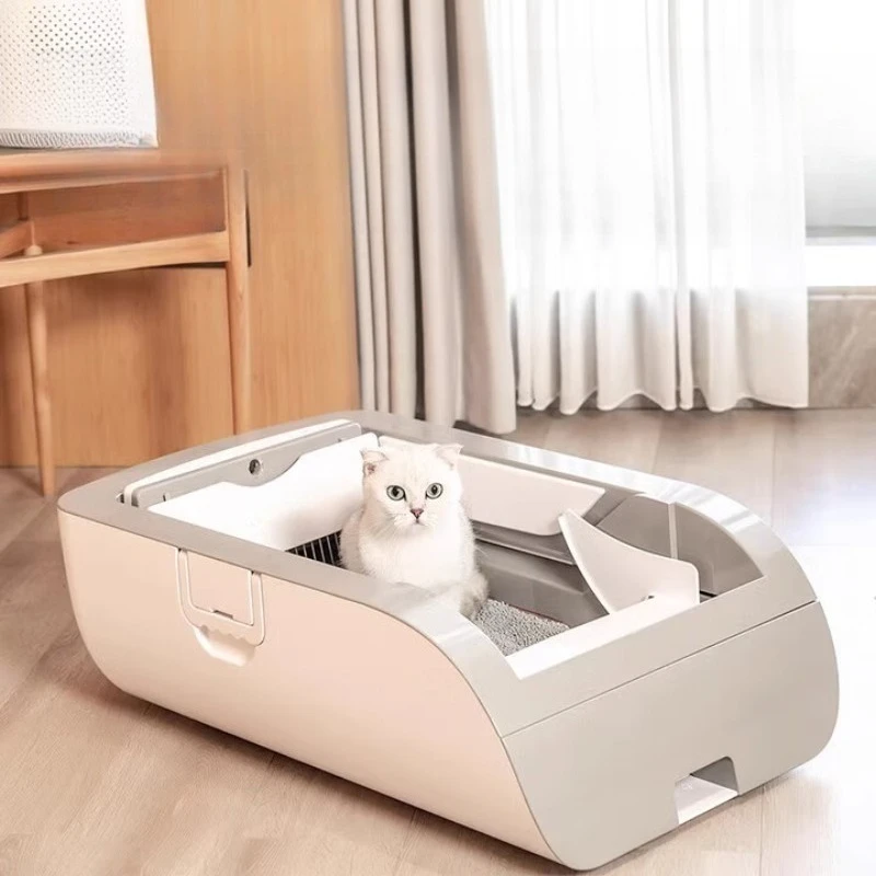 

Intelligent automatic cleaning open cat litter box white automatic full set