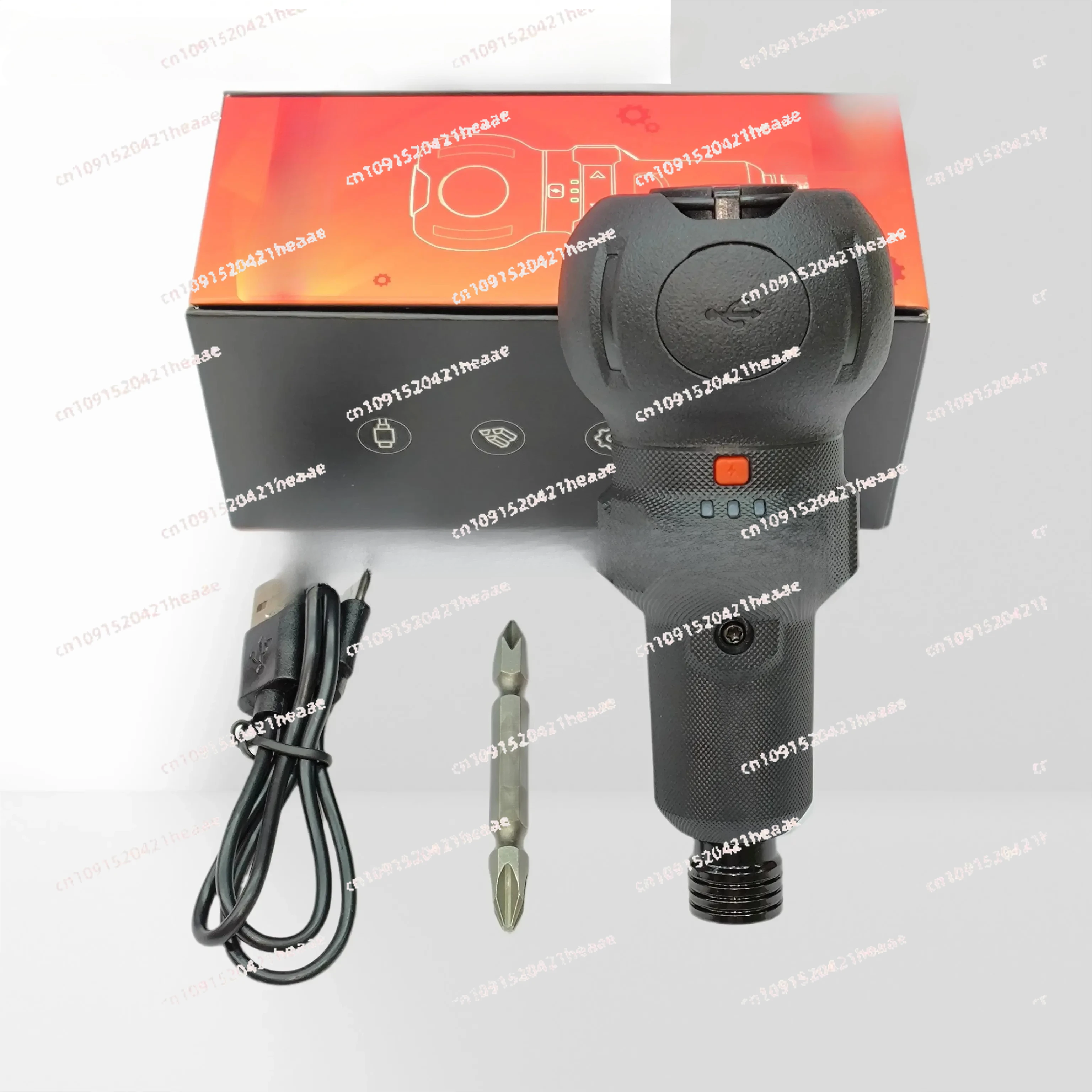 

Suitable for Portable three-speed transmission electronic torque hoist handle electric screwdriver set metal gear
