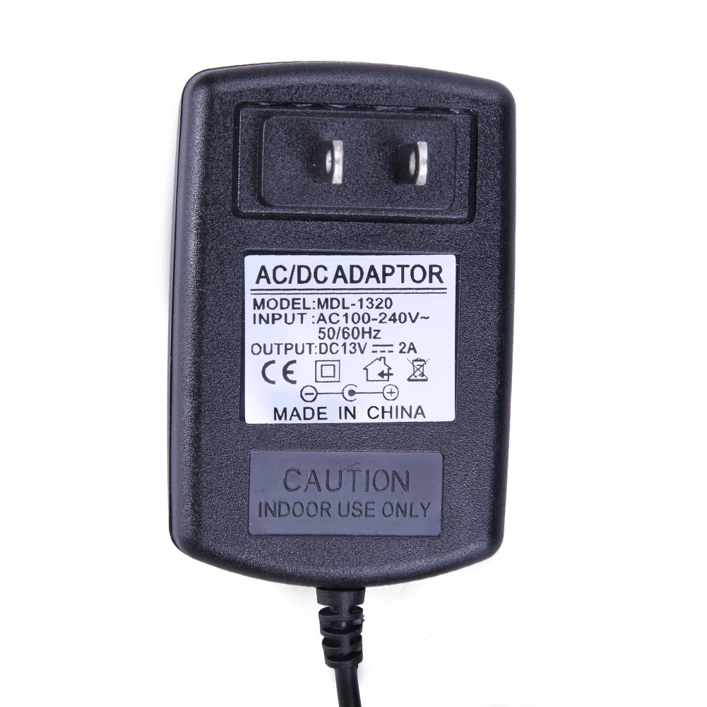 13V 2A AC To DC Power Supply EU/US Plug Power Adapter Transformer Converter 5.5x2.5mm Portable 1m Cord for Photography Lights