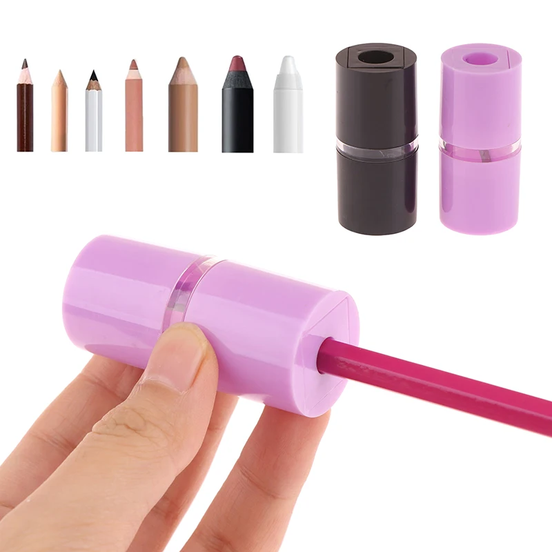 1pc Professional Eyebrow Pencil Sharpener Flattening Tool Knife Sharpening Drawing Line Eyebrow Pencil Sharpener Base.~