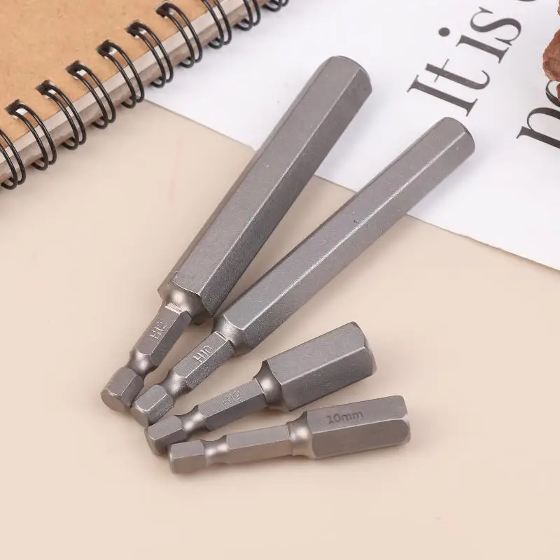 

10Pcs Hex Shank Magnetic Head Screw Driver 50/100mm Screwdriver Bit H1.5-H12 Nut Driver Set Power Drill Adapter Screw Driver
