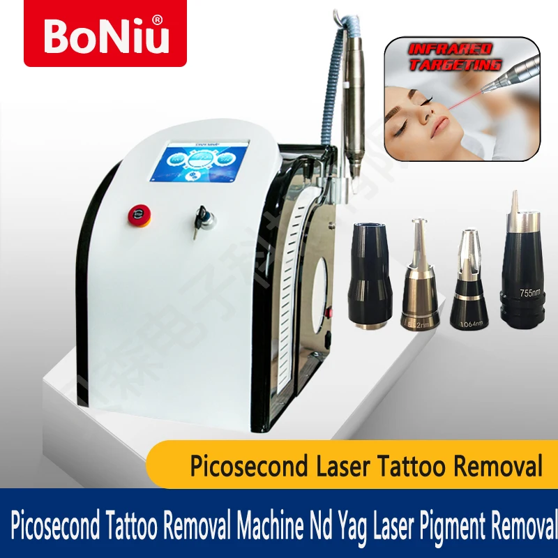 Hot Sale Picosecond Laser Tattoo Removal Machine Nd Yag Laser Spot Removal Pigment Removal Skin Beauty Device