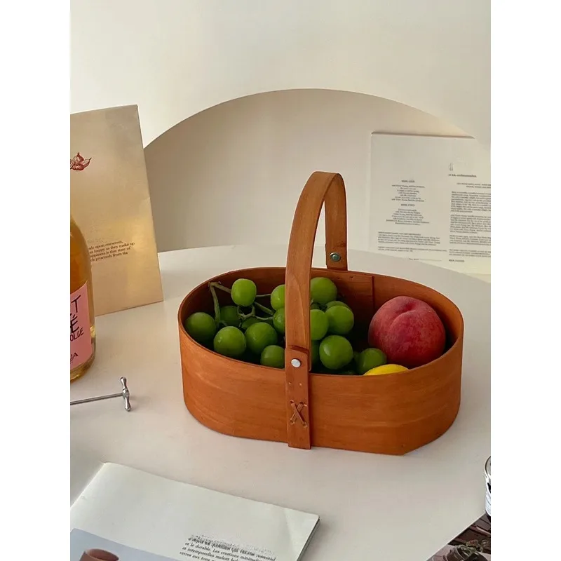 

Деревянный портативный органайзер INS в ретро-стиле для хранения мелочей, для журнального столика в гостиной или рабочего стола, из массива дерева, эстетичный