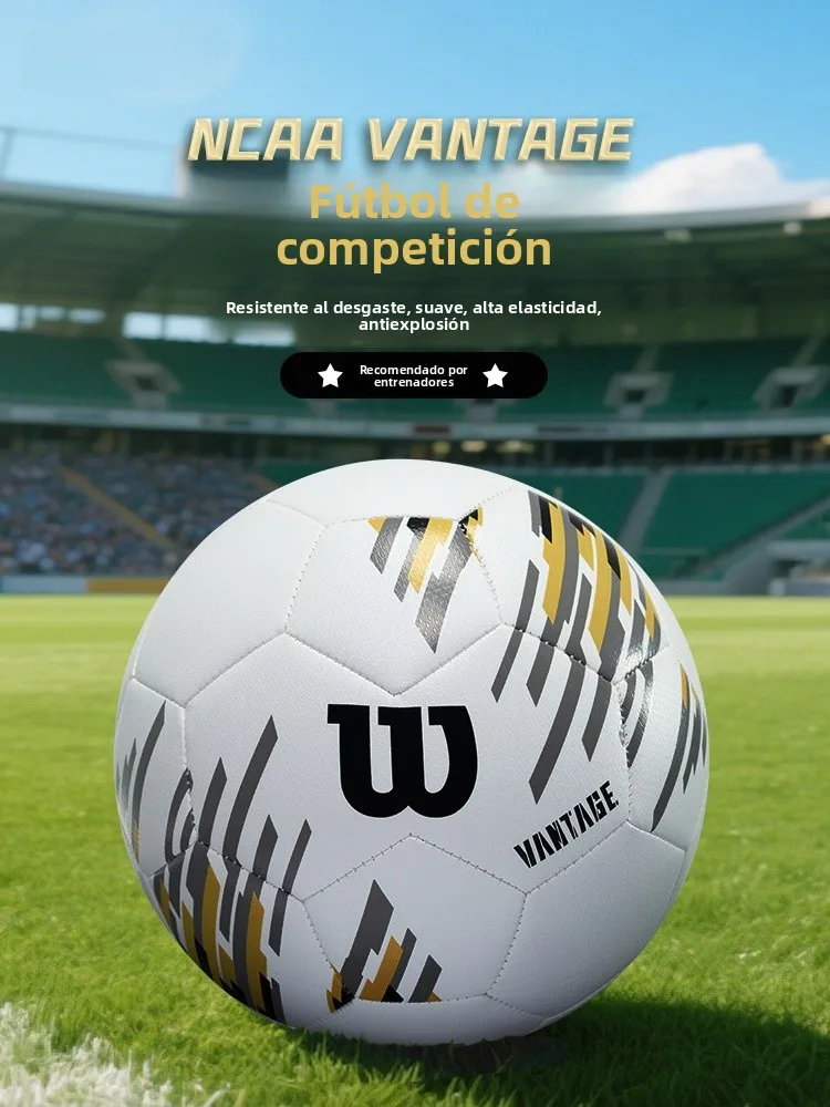 Balón de Fútbol Wilson NCAA Vantage Profesional de Entrenamiento, Alto Rendimiento, Talla 5, para Deportes al Aire Libre, Sum...