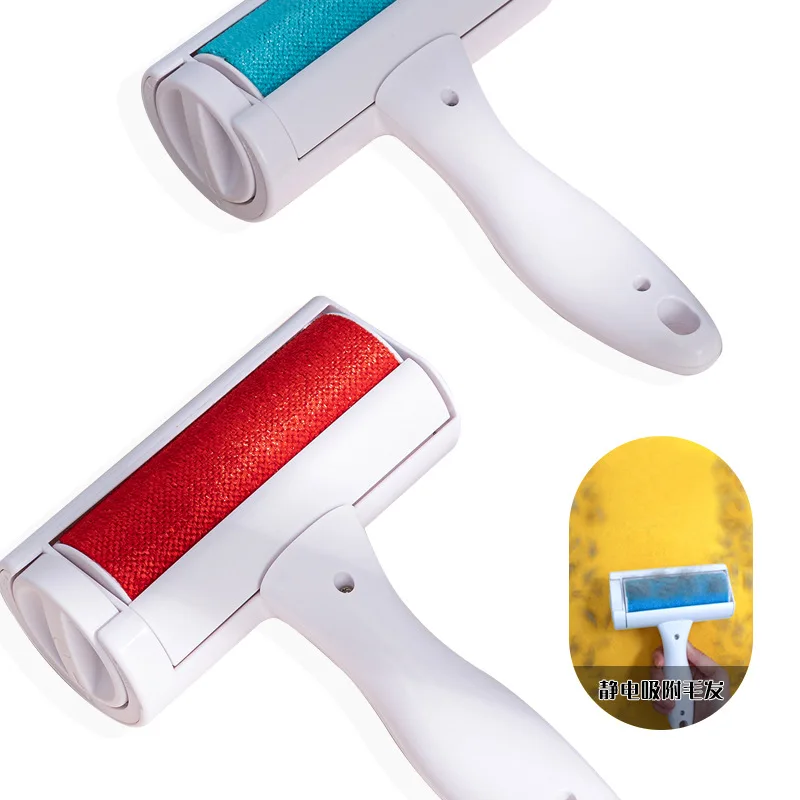 

Pet Hair Cleaning Tool Roller Brush Professional Dogs Cats Hair Cleaning Electrostatic Adsorption Of Hair Tool Reuse