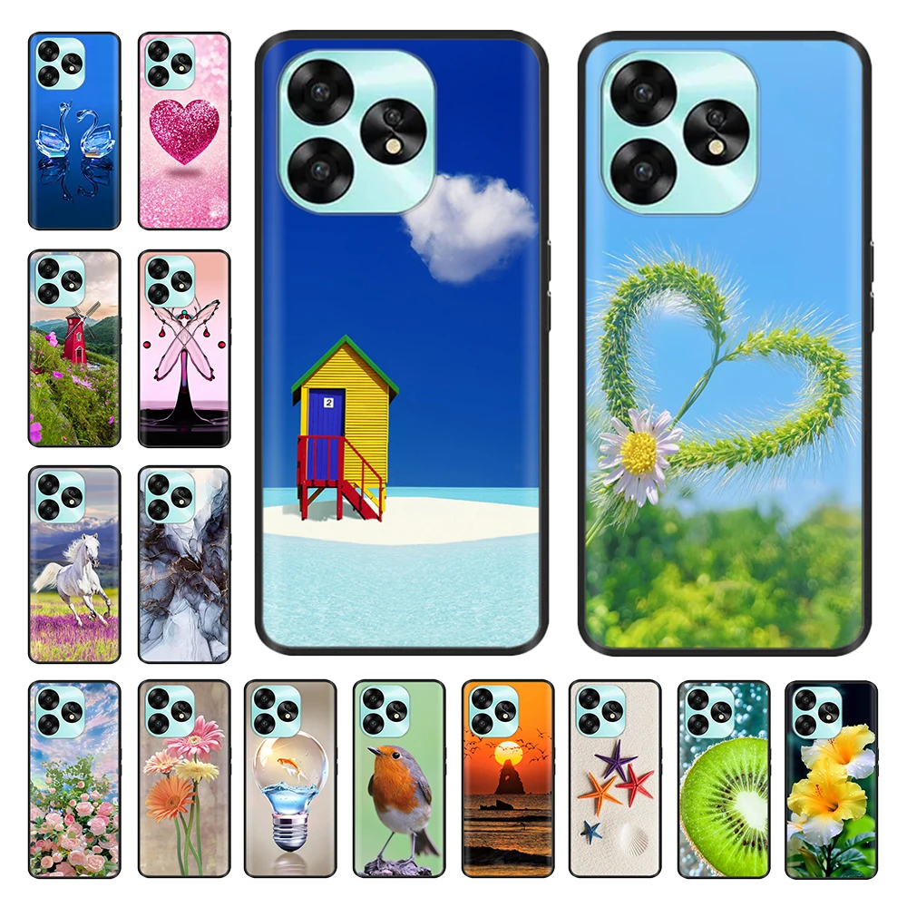 

For Umidigi A15 A15C Case Cute Flower Mouse Shockproof Silicon Soft Back Cover for Umidigi A15C NFC A 15 Mobile Protector Fundas