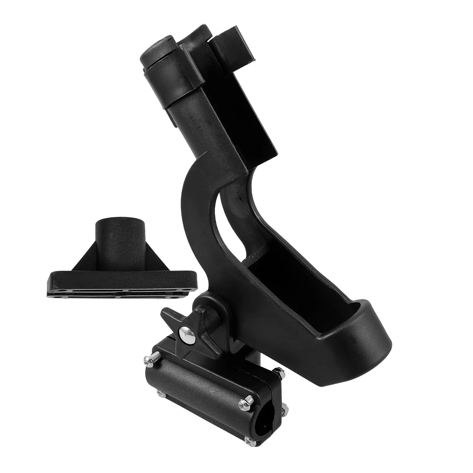 

Держатель для удочки с вращающимся механизмом для каяка, лодки, яхты, из прочного пластика, с регулируемым углом наклона, устойчивое основание для крепления удочки