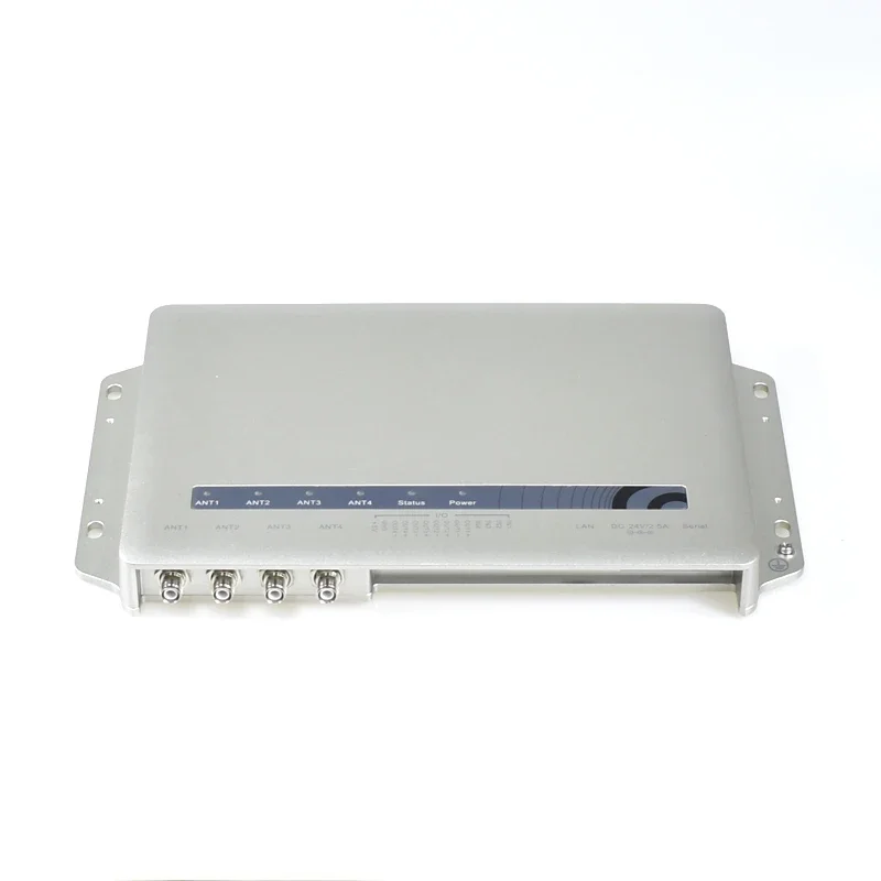 4 Port UHF RFID Reader 860MHz-960MHz RS232,10/100M Ethernet UHF RFID Fixed Reader