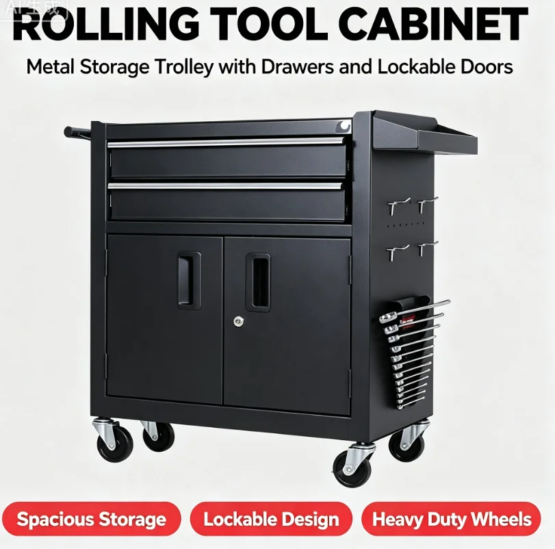 Rolling Tool Cabinet, Metal St - Workshop Tools Hanging 评论和价格