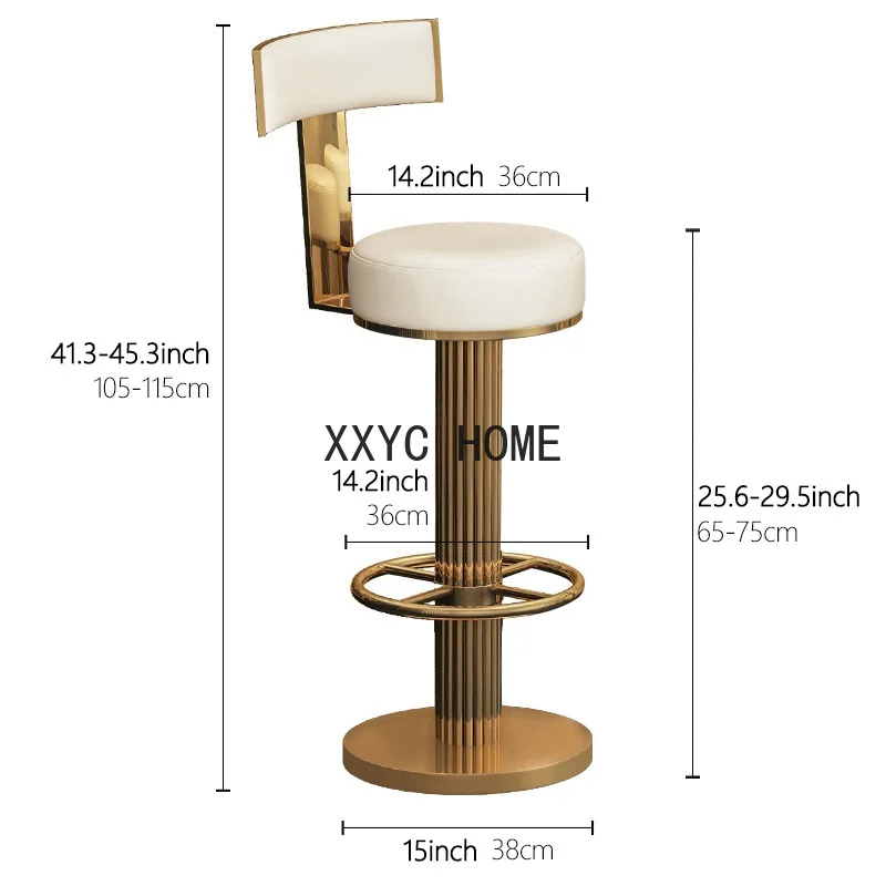 Ensemble de chaises de salle à manger modernes en acier inoxydable, chaise de bar à percussion réglable, comptoir de cuisine, piste ols, recommandé