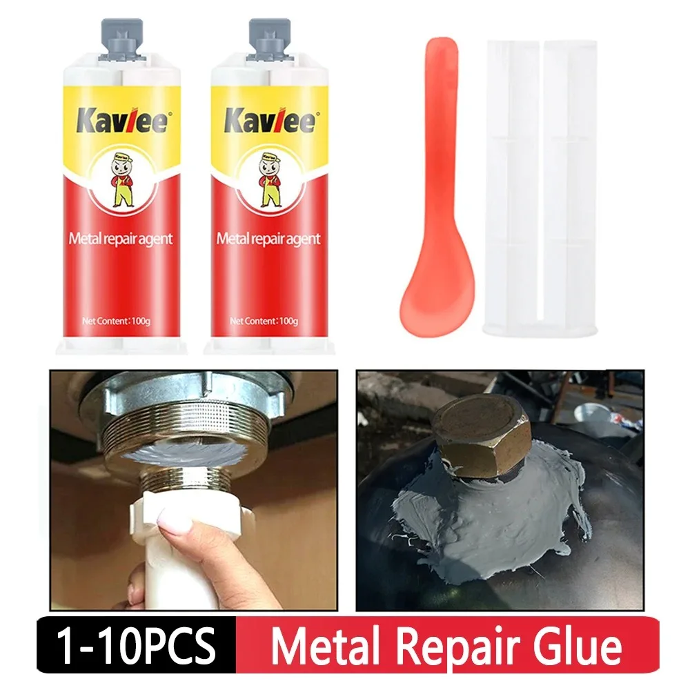 Metal Repair Glue 100g Amino Resin Adhesive Corrosion Preventive Iron Crackle Welding Glue Heat Resistance Quick Drying Glue