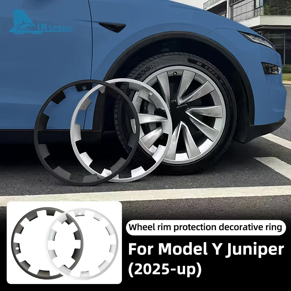 

For Tesla Model Y Juniper 2025-UP Car Hubcap Cover Hubcap Patch Scratch Proof Hub Cap Trim 20 Inches Wheels ABS Rim Guard Rim