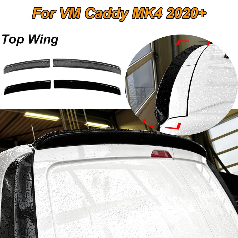 

Car Rear Spoiler Top Wing Trunk Lip Tail Trunk Spoiler Trim For VM Caddy MK4 2020+ Car Exterior Modification Accessories