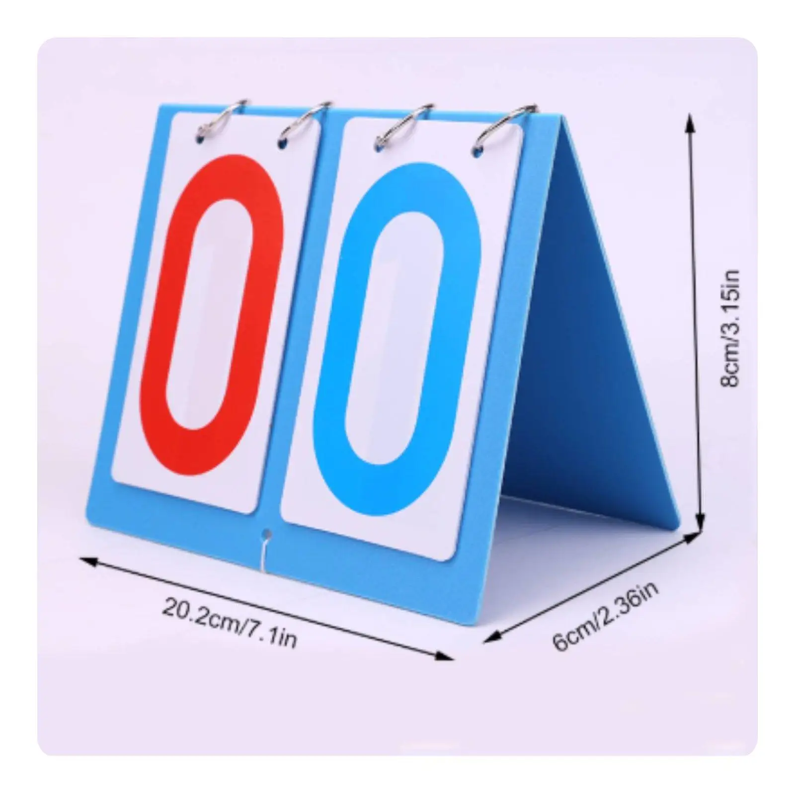 Manual Tabletop Scoreboard PVC Durable Flip Design Portable Sports Scoreboard for Basketball Tennis Volleyball Training - view 5