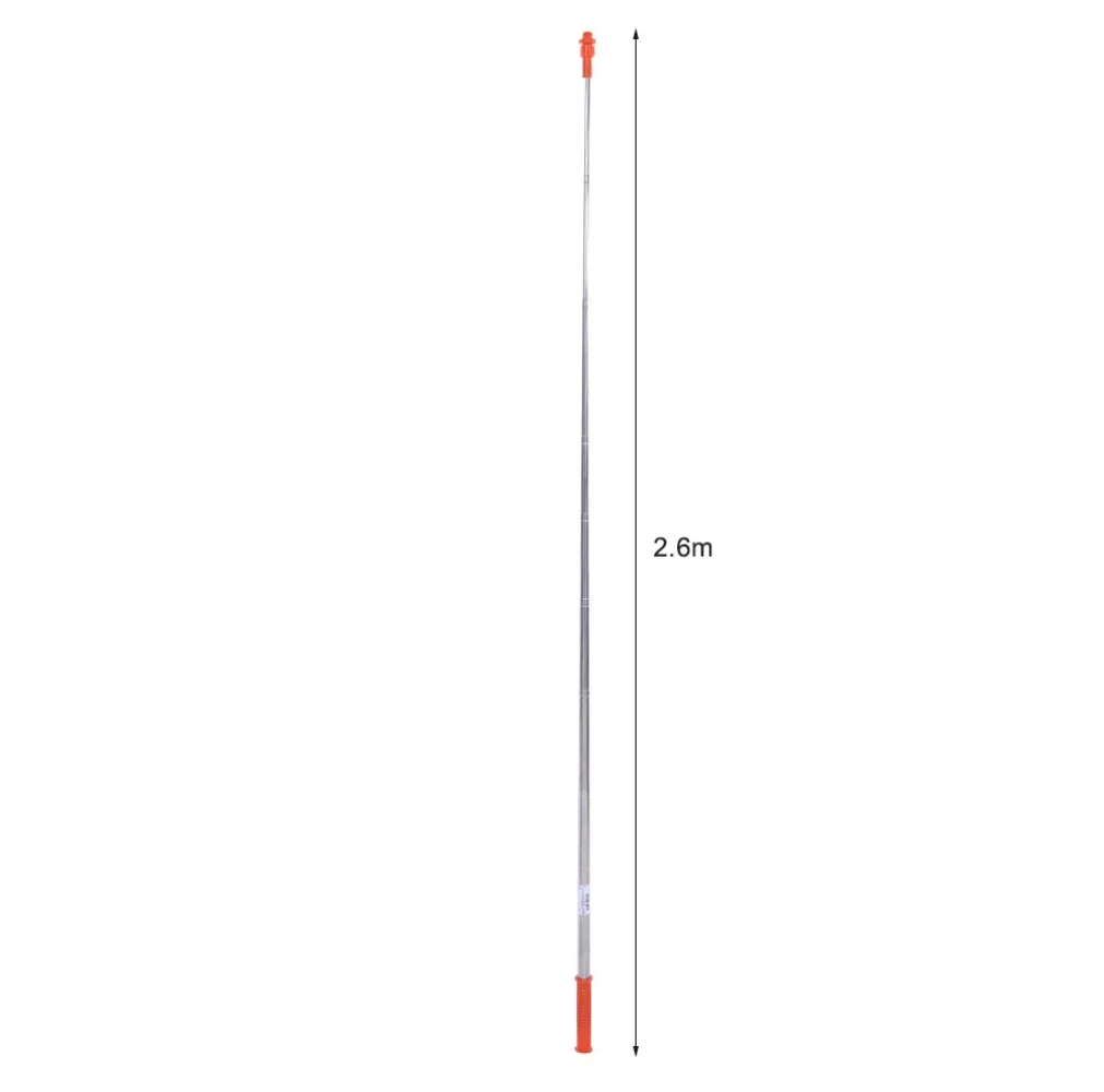 Stainless Steel Sprayer Pipe 2.6m Stainless Steel Spray Extension Pipe Sprayer Tool for Garden Green Space Extension Pole