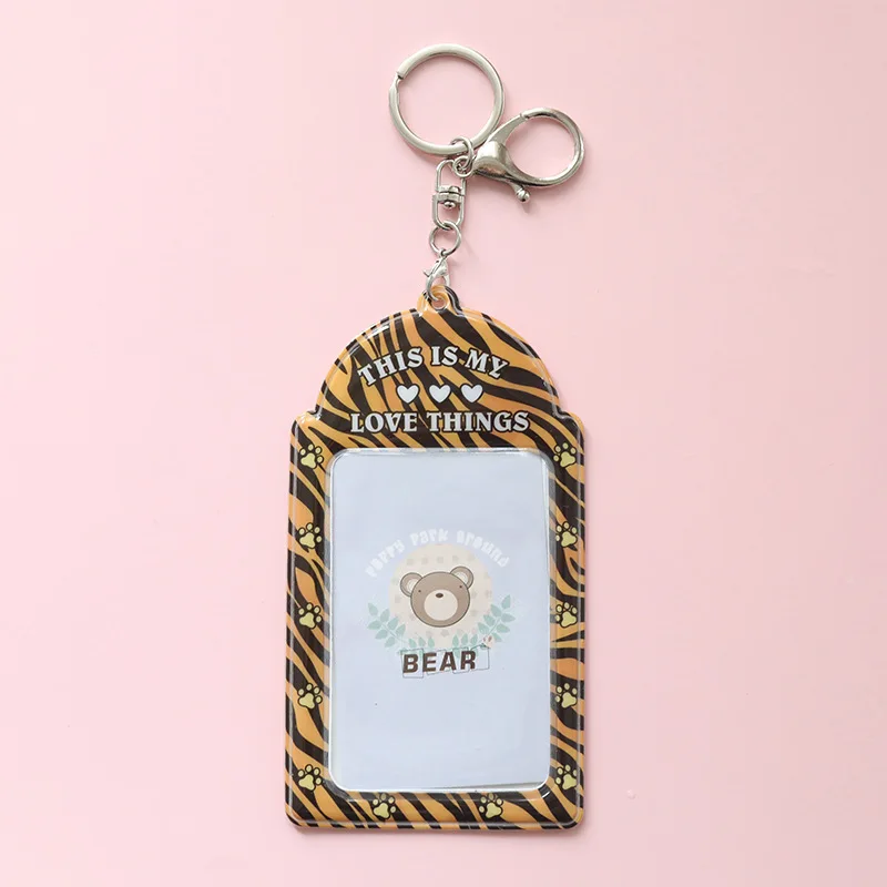Pendant Key Ring Card Holder Korean Ins Style Photo Card Holder