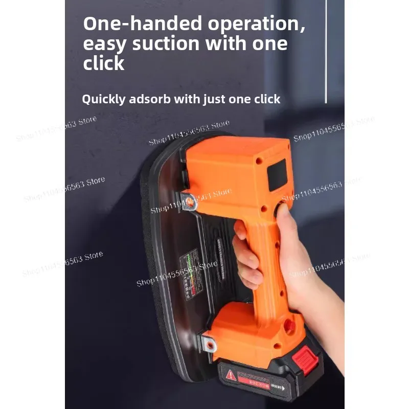 200kg Load Large Electric Vacuum Suction Cup - Heavy Duty Glass/Tile Lifter for Makita 21V Battery