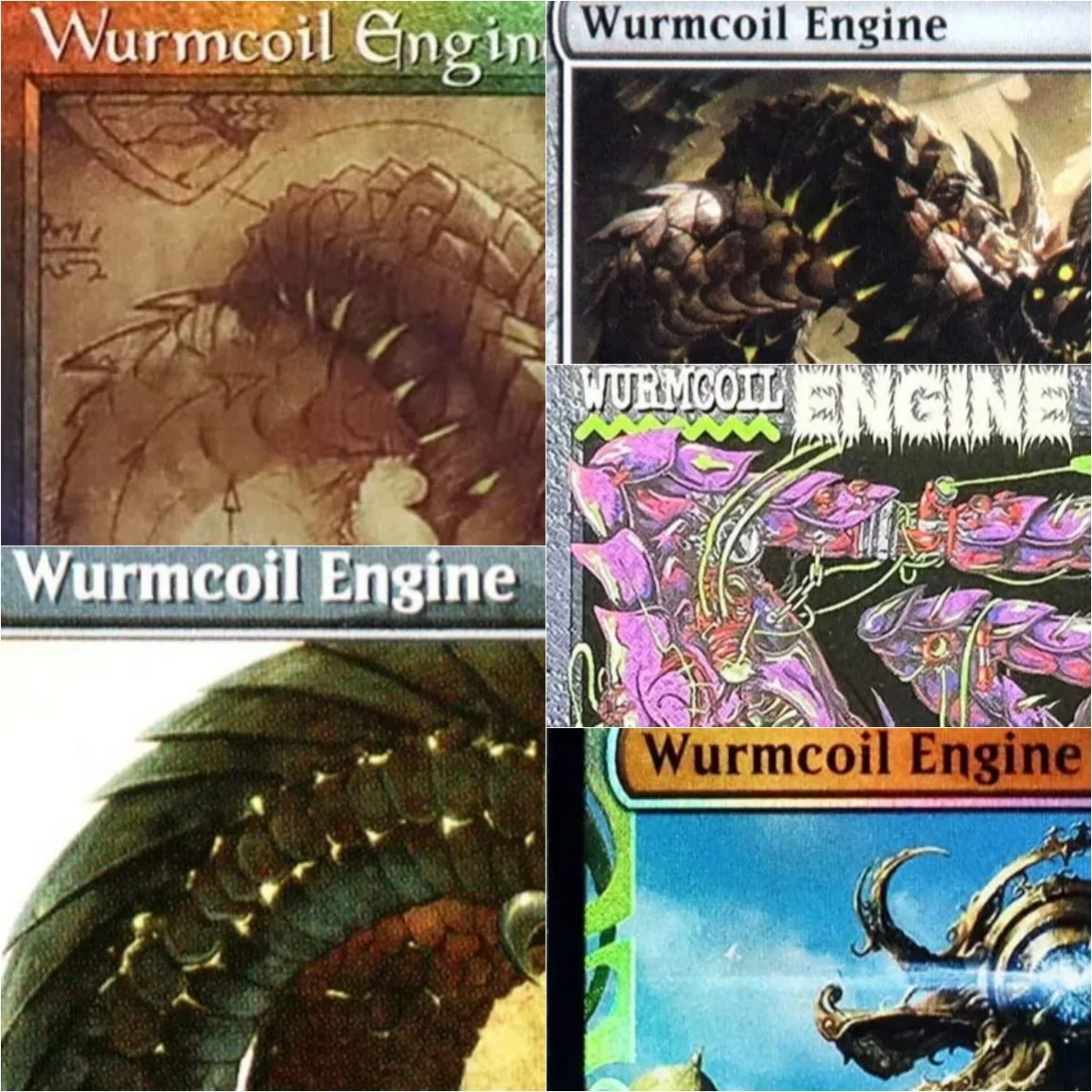 

"Wurmcoil Engine" High Quality TCG Magical Proxy Black Proxy Playing Cards Gathering Board Game Deck Trading Cards