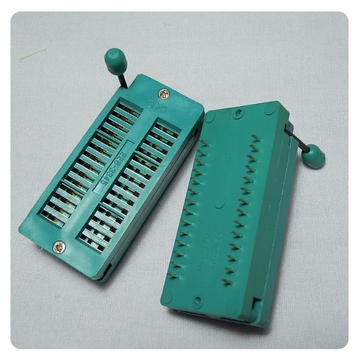 2PCS 18Pin/20Pin/24Pin/28Pin/32Pin/40Pin DIP Zif Socket Test Universal Sockets 16P 18P 20P 24P 28P 32P 40P Ic Socket 14Pin/16Pin