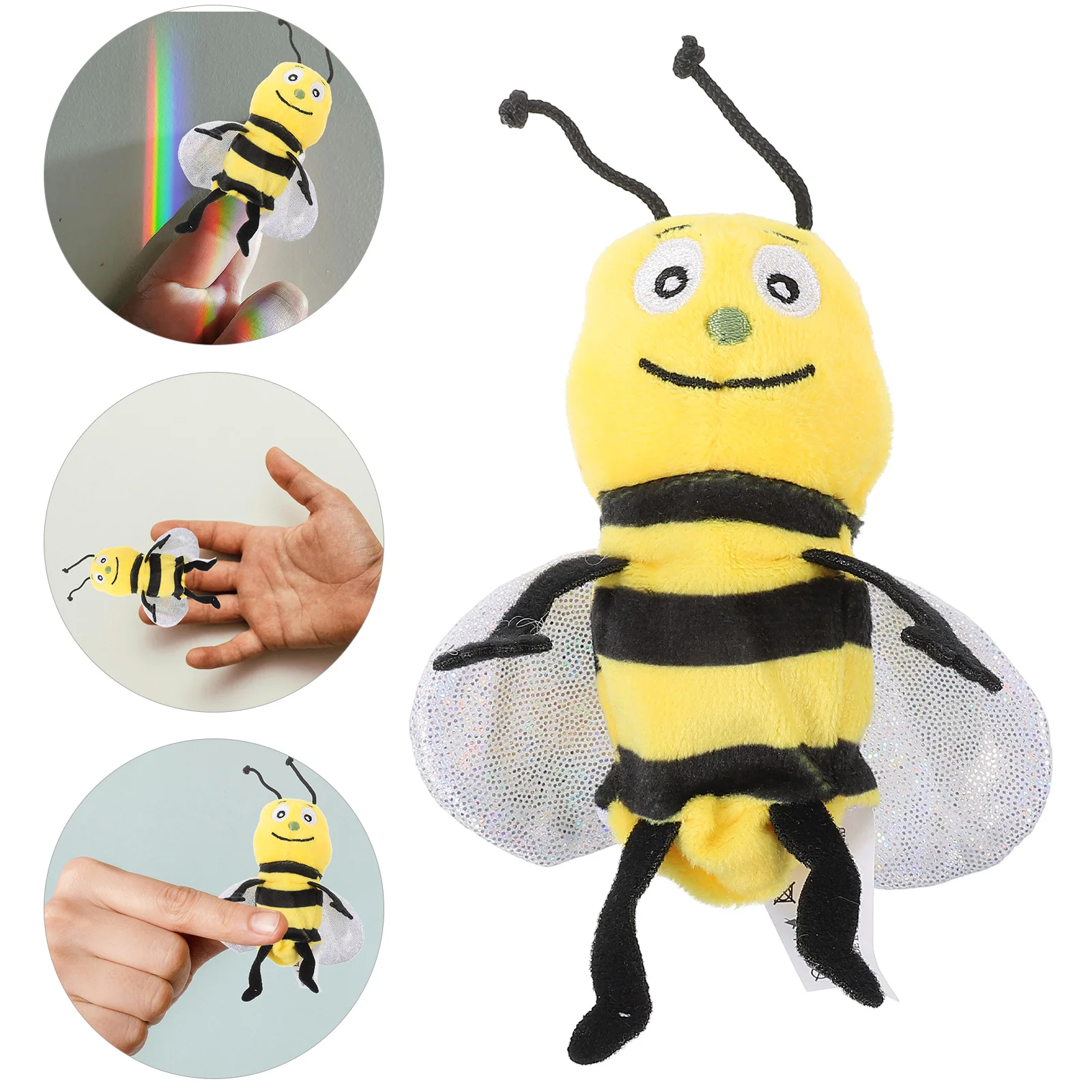 Butterfly Animal Hand Puppet Toddler Toys Honeybee Plush Soft Cotton Party Decorations