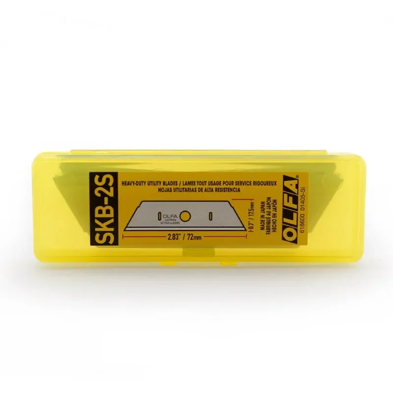OLFA SKB-2S/10B запасное лезвие из нержавеющей стали, 10 шт., моющиеся трапециевидные предохранительные лезвия для SK-12 SK-3 SK-4 SK-5 SK-9 UTC-1 резак