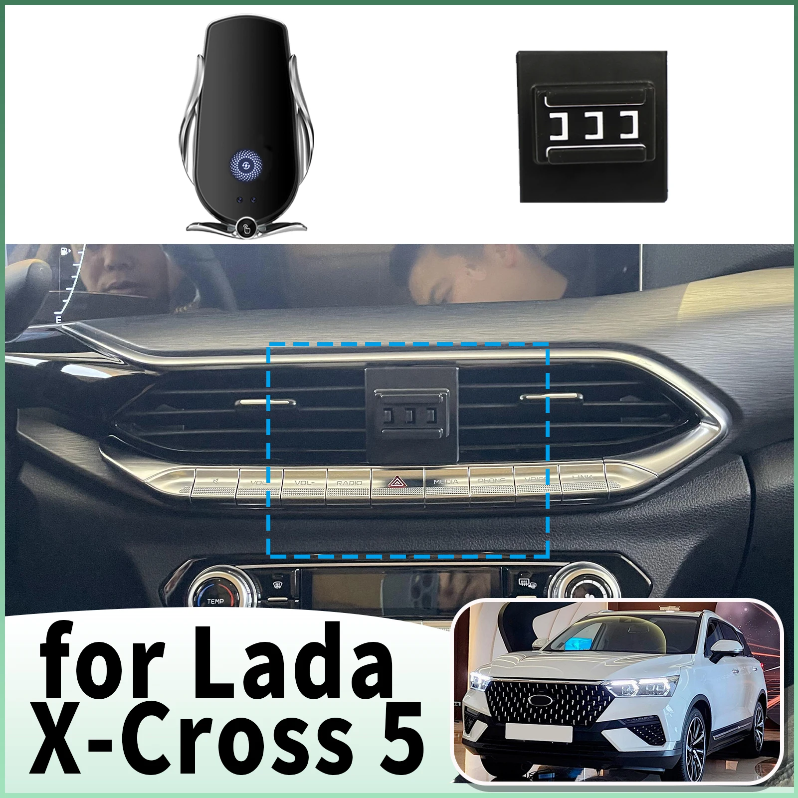 

fit for Lada X-Cross 5 Specific Dashboard Navigation Phone Holder Mount Design Car​​ accessoires