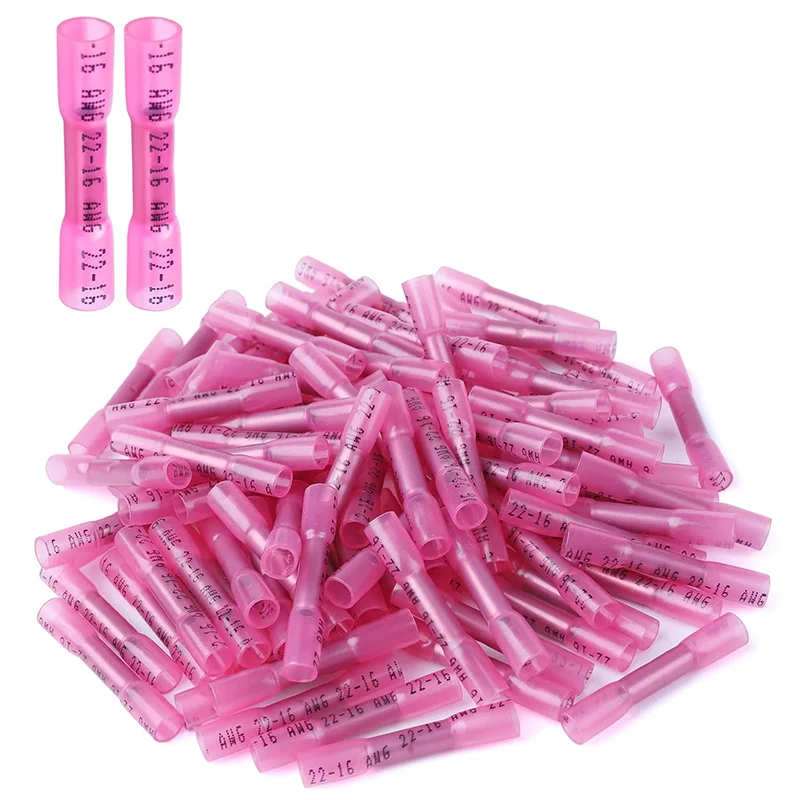 

12-16 AWG Waterproof Electrical Crimp Splice Terminal Insulated Marine Grade Connector for Wire Crimps Terminals