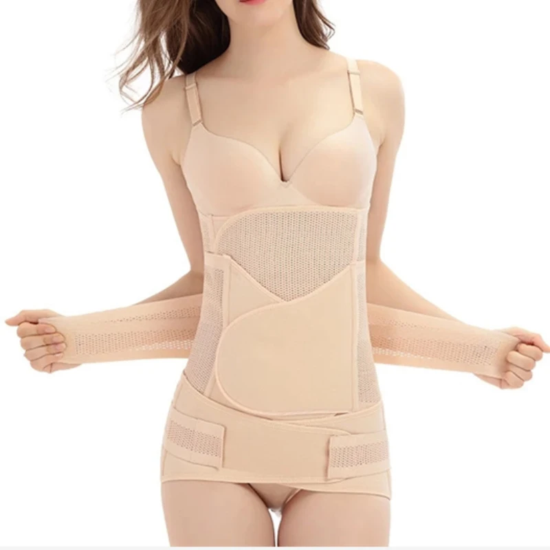 

3in1 Maternity Belly Abdomen Pelvis Postpartum Belt Body Recovery Shapewear Slim Waist Trainer Corset After Pregnancy L132