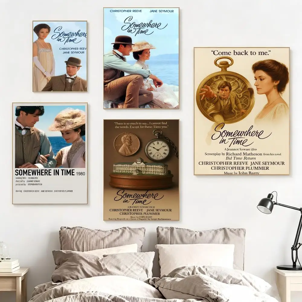 Classic Movie S-Somewhere in Time Poster impermeable para el hogar sala de estar dormitorio bar decoracion estetica