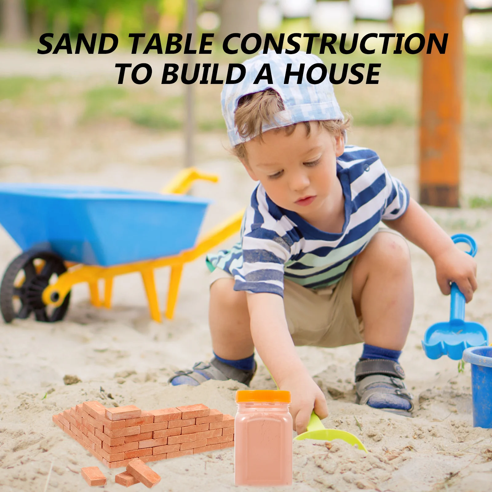 Brick Mold Set DIY Sand Table Building Model Materials Crafts Landscape Kit Tools Scene Accessories Micro Ceramic Tile Scenery