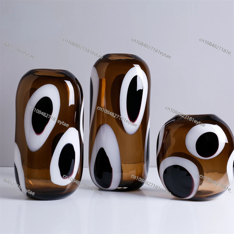 Spot Pattern Glass Vase | Transparent Hydroponic Terrarium Decor