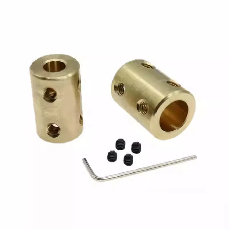 Brass Rigid Motor Shaft Coupling Coupler Transmission Connector Sleeve Adapter For RC Boat Car Airplane