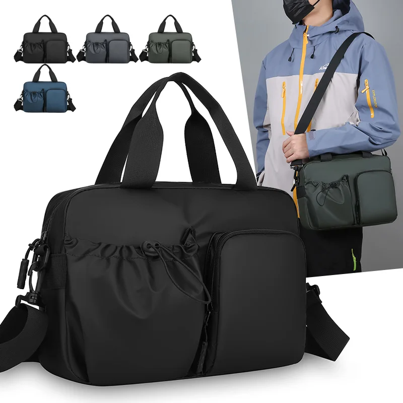 

Large Waterproof Tote Bag for Man and Women – Fashion Nylon Shoulder Handbag with Multi Pockets for Travel Beach Work