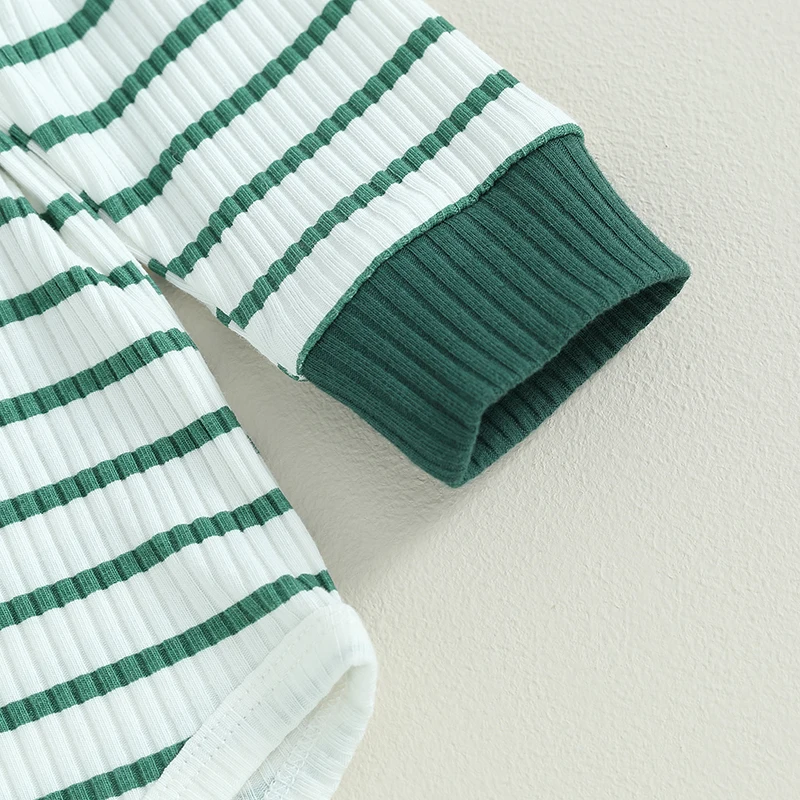 

Комплект одежды из двух предметов для маленьких девочек: комбинезон на пуговицах с длинными рукавами и однотонные штаны на шнурке для маленьких девочек