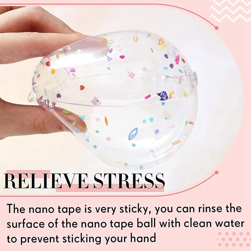 Nano Tape Kneading Blowing Full Nano Tape Paste Blowing Bubble Decompression Toy Sticker Tape 1 Roll