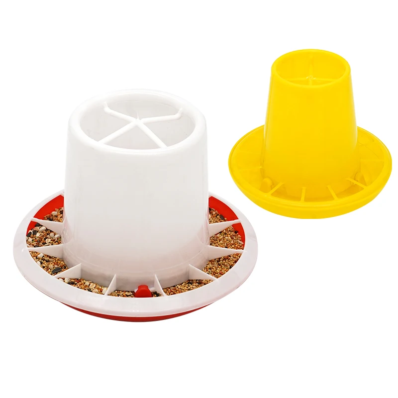 Automatic Chicken Chick Feeder Bucket Plastic Anti-deform Poultry Food Containers for Chickens Geese Ducks Farming