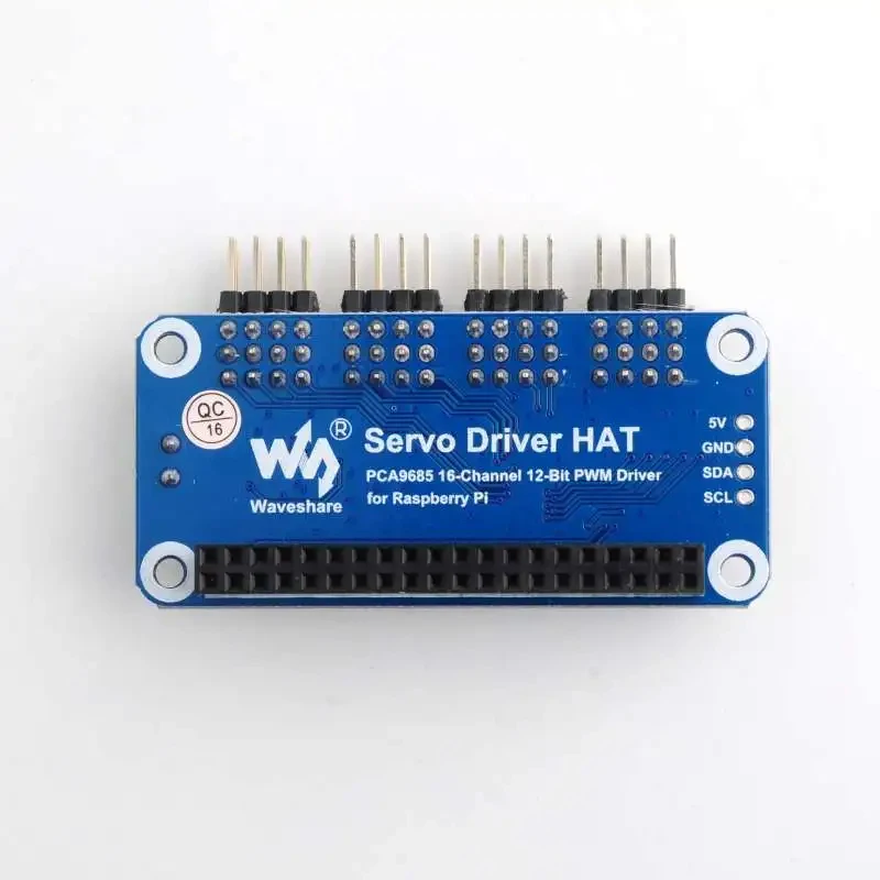 Picture 5: Raspberry Pi 4B/3B/Zero 16-Channel Servo Motor Driver Board PWM Drive Module With I2C Interface And Bent Pin Version