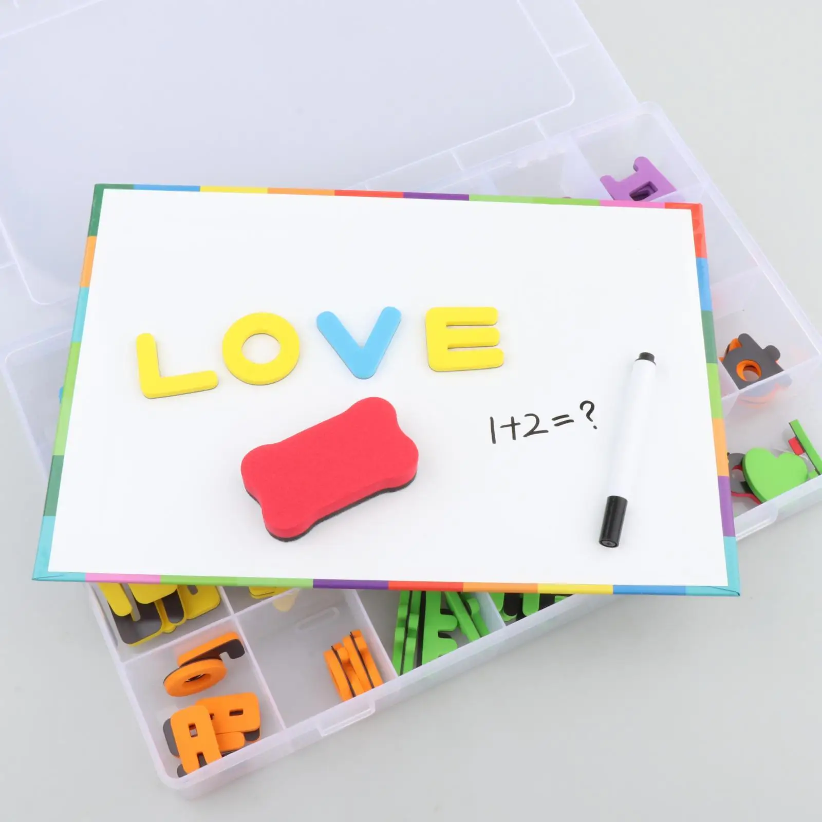 Puzzle Game Korean Learning Colorful Cute Teaching Educational 120Pcs Classroom Alphabet Letter Set for Kids Children Preschool