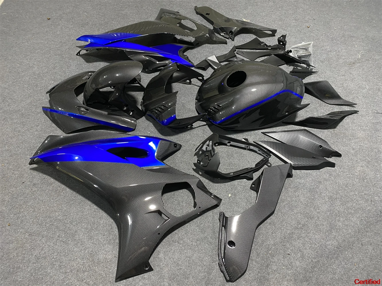 

Комплект обтекателя мотоцикла подходит для Yamaha R6 17-21 лет YZF600 2017 2018 2019 2020 2021, обтекатель синий, белый