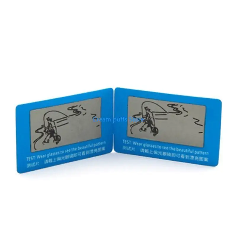 50LE Polarized Glasses Test Card,Polarization Sunglasses Tester