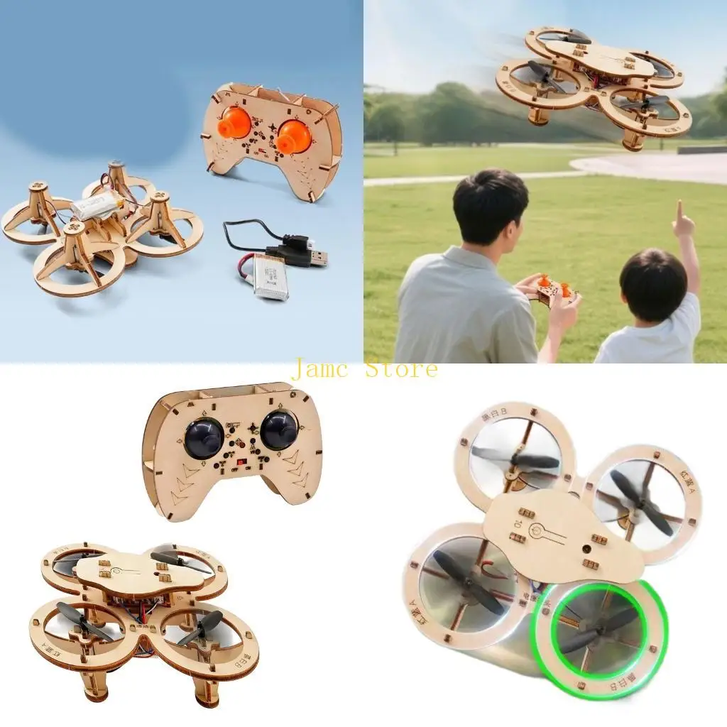 lx0b-hands-on-aircraft-aerodynamics-study-tool-constructable-wooden-flying-machine-toy-set